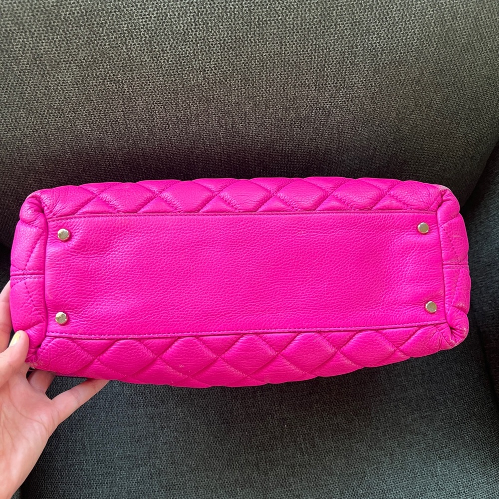 Kate Spade Bright Pink Quilted Women's Purse - Picture 12 of 15